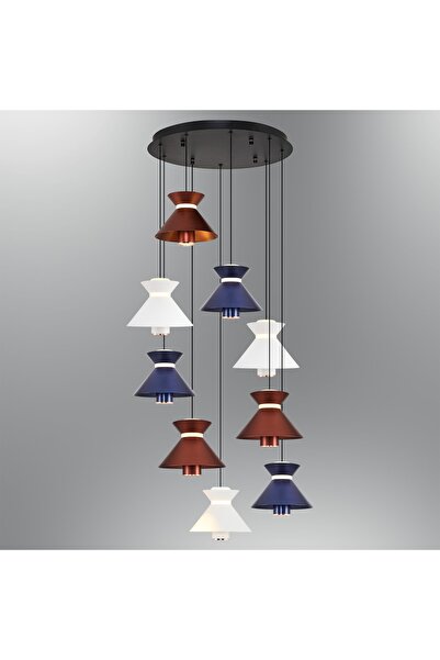 Özcan Aydınlatma 2803-9a-28 9'lu Sarkıt Helezon Mixed