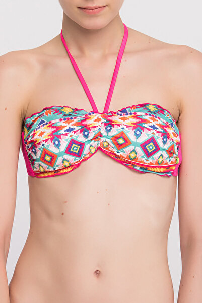Yamamay Kadın Florasan Fuşya Straplez Bikini Üstü CFAG092B01