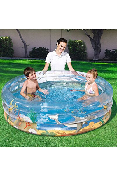 BESTWAY Şişme Çocuk Havuzu Okyanus Desenli 150cm X 53cm 51045