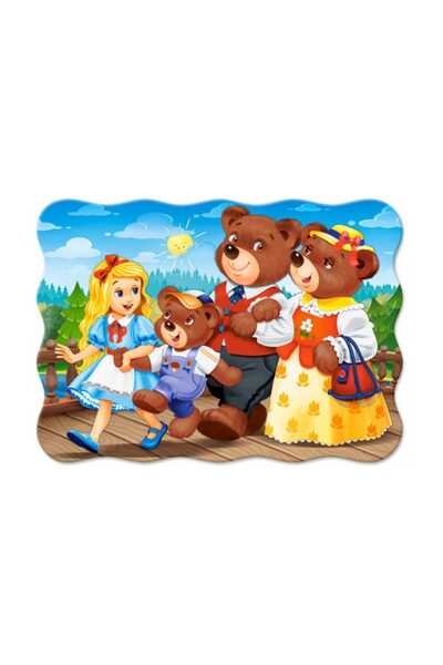Castorland 30 Parça Goldilocks Ve Üç Ayı Çocuk Puzzle /