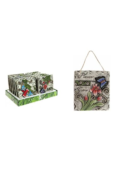 Bosphorus Asılabilir Balkon Ve Bahçe Süsü,Mavi Kelebek Desenli