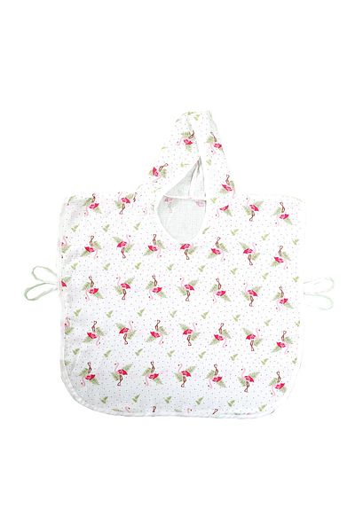 Lunanino Muslin Hooded 100% Cotton Baby Poncho 1-5 Years Flamingo