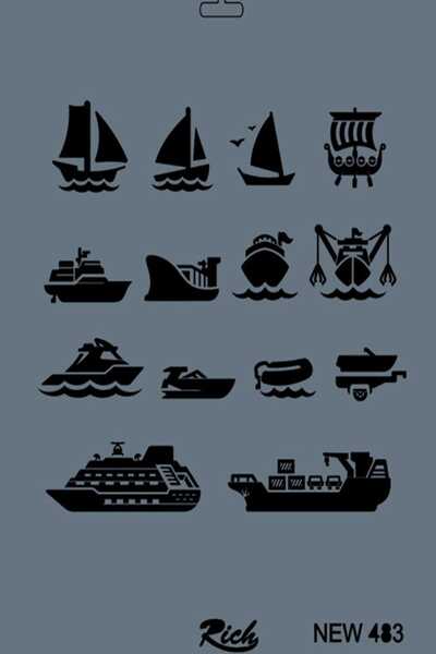 Rich استنسل 25x35 سم سلسلة جديدة رقم 483