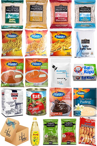 Blueden Kurban Kumanya Yardım Erzak Kolisi 20 Parça 12 Nolu Paket -