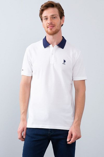 U.S. Polo Assn. Ανδρικό μπλουζάκι πόλο με λαιμόκοψη G081SZ011.000821238