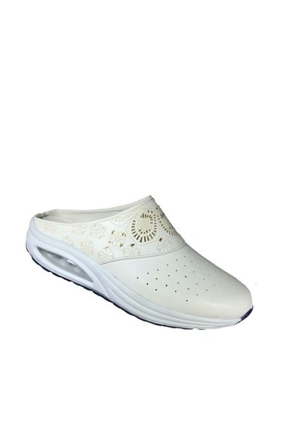 Hipokrat White Women's Slippers with HIPOAIRWHITE HOLE