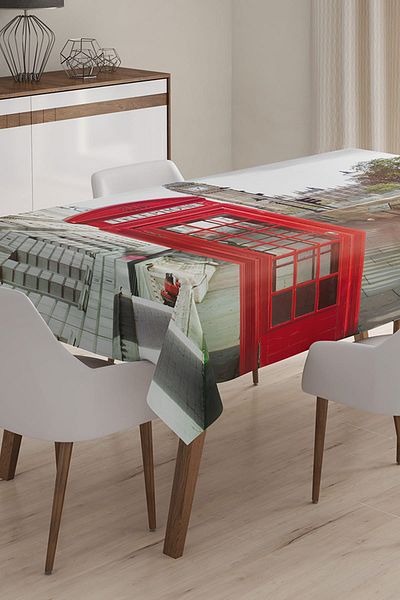 Realhomes Față de masă imprimată digital 3D cu design personalizat - 120 x 140 cm