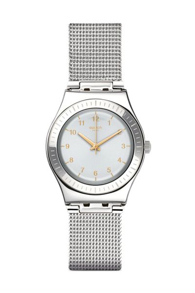 Swatch Women's Silver Wristwatch Yls187M