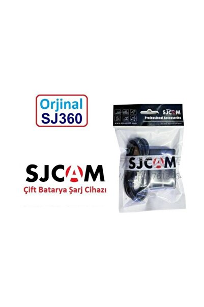 Gplus Orjinal Sjcam SJ360 Çift Batarya Şarj İstasyonu Dual USB Charger