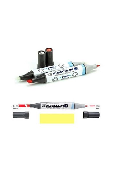 Zig Kurecolor Twin S Graphic Drawing Pen 102 Lemon Yellow
