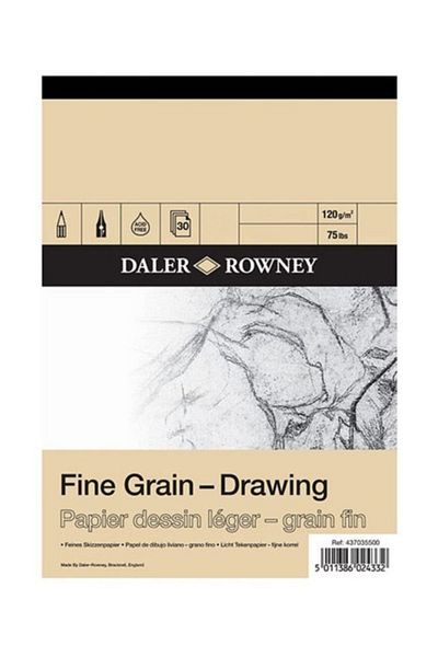 Daler Rowney وسادات رسم فاين جرين 30 ورقة 120 جم مقاس A4