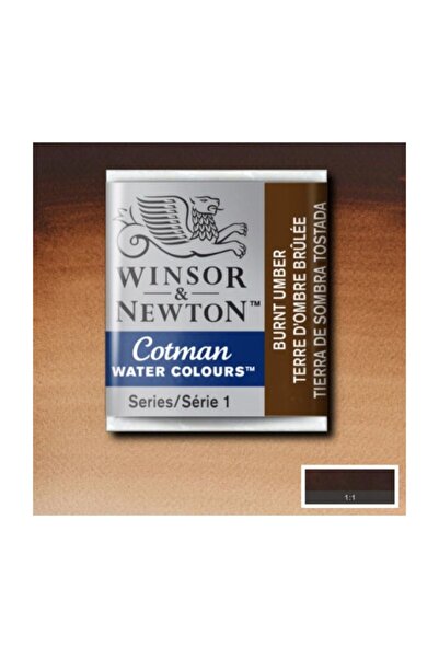 Winsor Newton Cotman Tablet Sulu Boya No:076 Burnt Umber