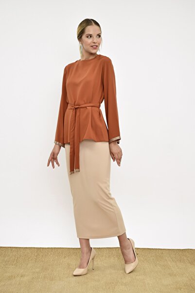 Bym Fashion Women's Cream Skirt 1074