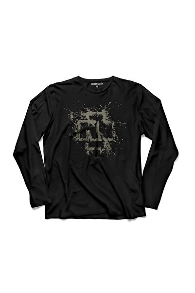 Kendim Seçtim Rammsteın Tıll Lındemann Logo Uzun Kollu Tişört Baskılı Çocuk T-shirt