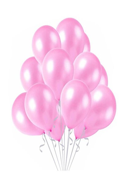 Parti dolabı بالون وردي ميتاليك لامع 50 قطعة