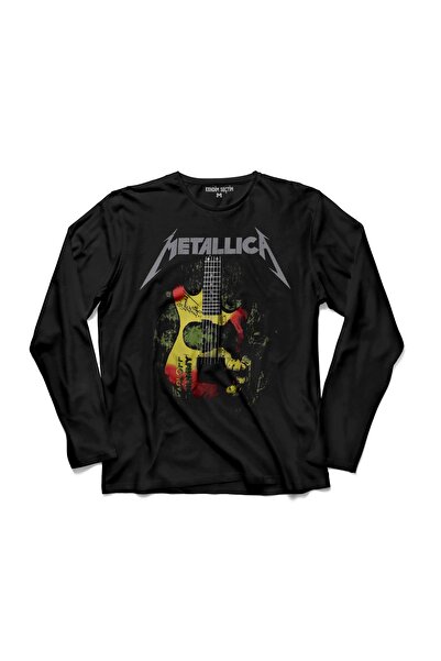 Kendim Seçtim Metallica Kirk Ouija Board Guitar Rock Guitar Tricou cu mânecă lungă Tricou imprimat pentru copii