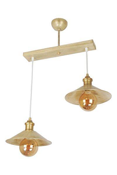 VENON Modernika 2-Piece Pendant Lamp Case Cream Yellow Patina