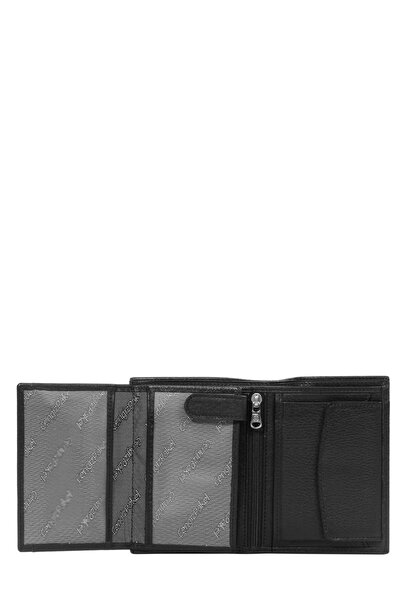CENGİZ PAKEL Genuine Leather Men's Black Wallet 13690