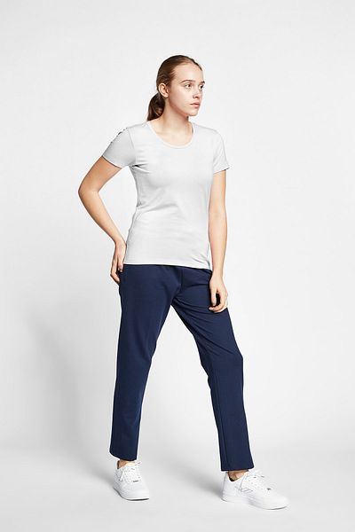 Lescon 19s-2205-19b White Women's Short Sleeve T-Shirt