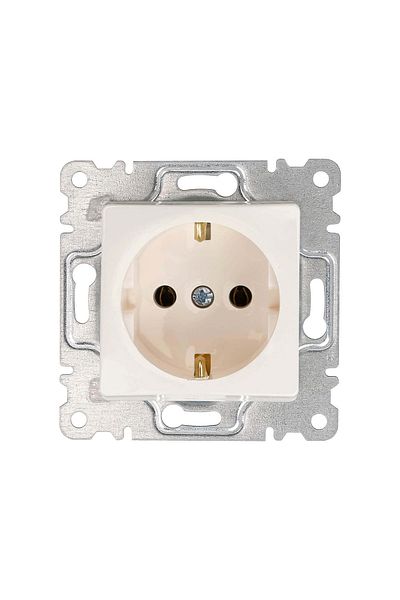MAKEL Lillium Natural K Cream Grounded Socket