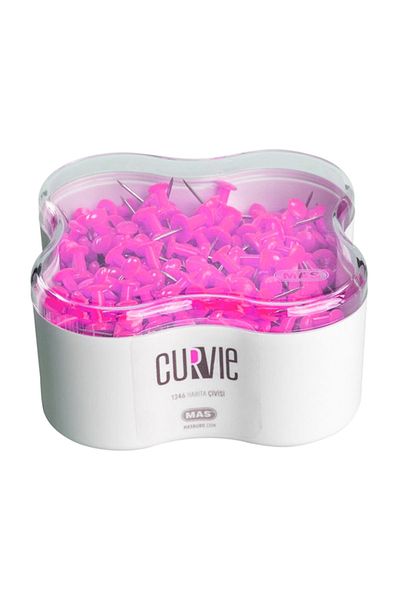 Mas Curvie Map Nails 350 Pieces Pink