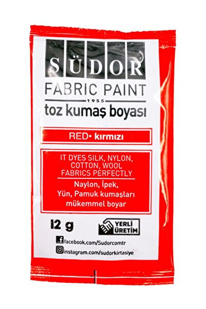 Südor Toz Kumaş Boyası Kırmızı