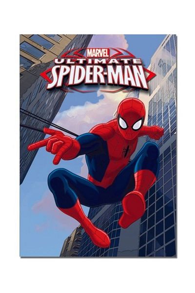 KESKİN COLOR Spiderman A4 40 Sheets Checkered Stitched Notebook with PP Cover
