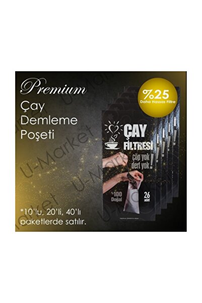 Premium Çay Demleme Poşeti (Çay Filtresi) *40 Paket* (1040 Poşet)