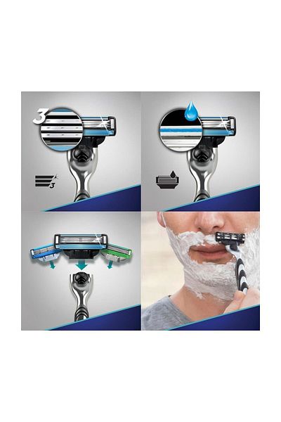 Gillette Mach3 Shaver + 2-Piece Spare Head