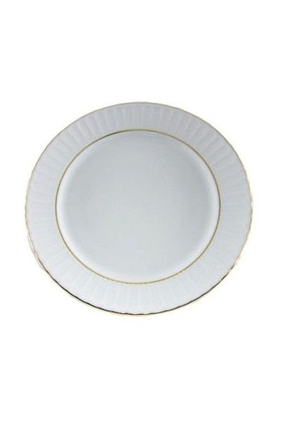 Güral Porselen Gilded Pit Dinner Plate 19 Cm 12 Pieces