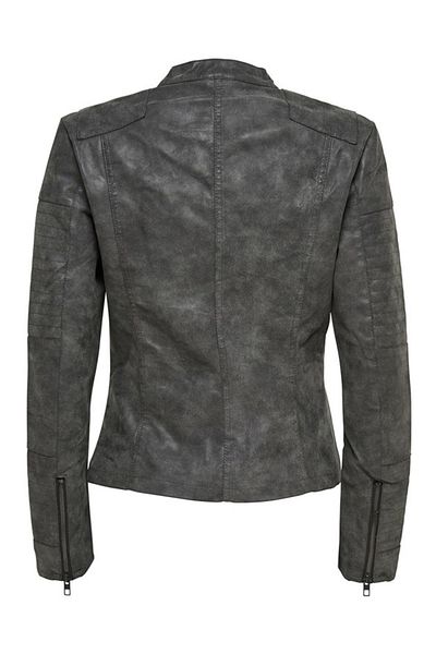 ONLY Women's Anthracite Faux Leather Jacket -15102997