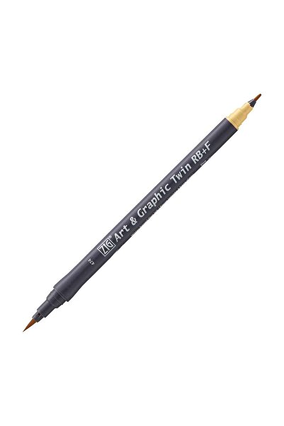 Zig قلم رسم مزدوج الأطراف من Art&Graphic RB+F 474 خردل