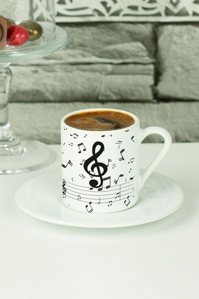 Hediyelen Nota Turkish Coffee Cup White