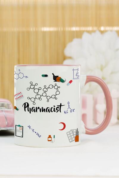 Hediyelen Pharmacist Kupa Bardak Pembe