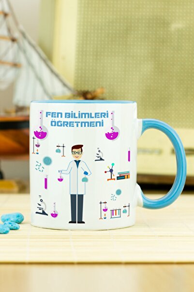 Hediyelen Science Teacher Mug Blue