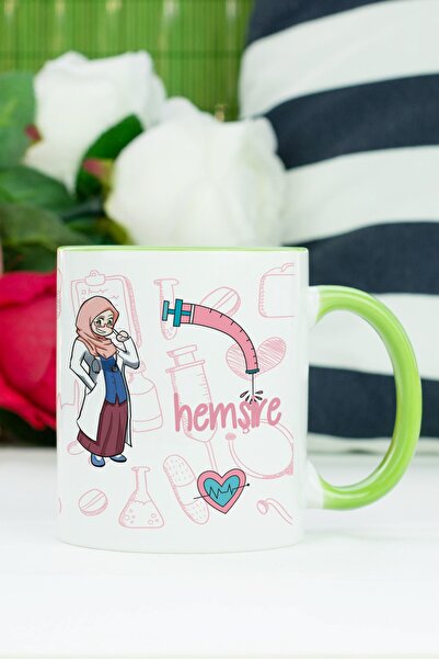 Hediyelen كوب ممرضة إيبي باللون الأخضر