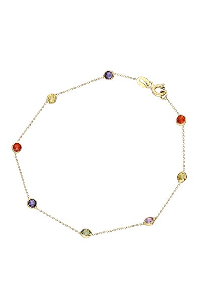 Glorria Kadın Altın Sıra Taşlı Bileklik CM0069