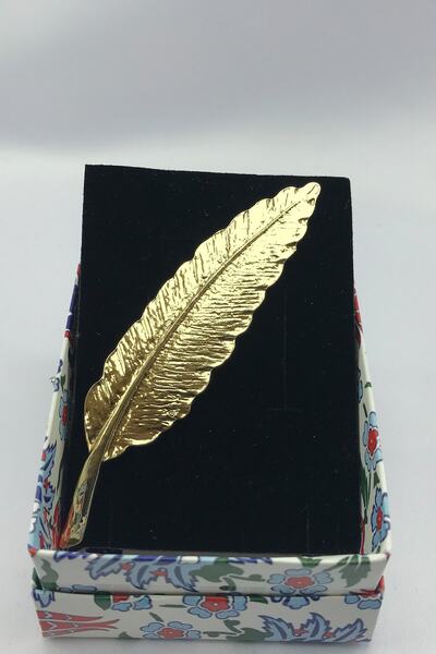 Zaim Aksesuar Gold Tüy Broş 195