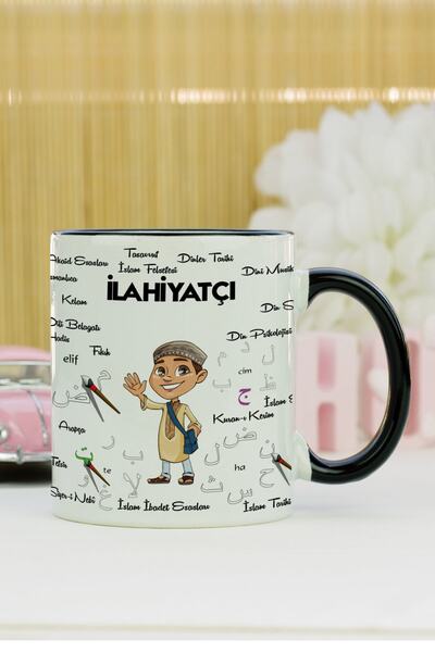 Hediyelen Theologian Mug Cup Black