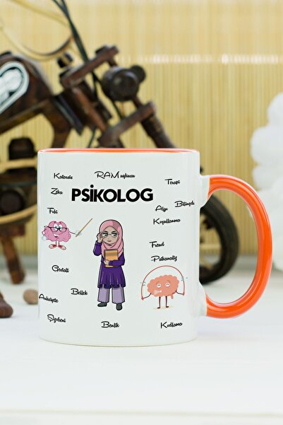 Hediyelen Psikolog Kupa Bardak Turuncu