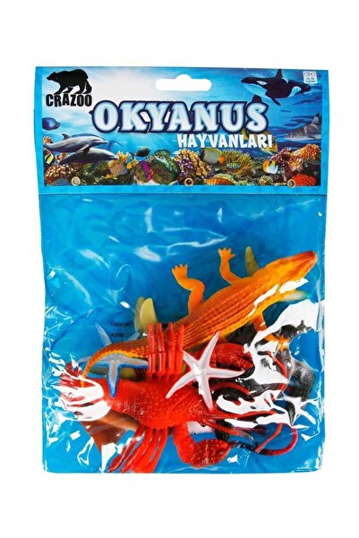 Genel Markalar Okyanus Hayvanları Poşetli Hayvan Oyun Seti Orta Boy - Yengeç