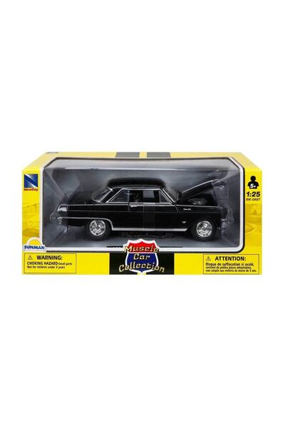 New Ray 1:25 Muscle Model Car - 1964 Chevy Nova Ss – Black
