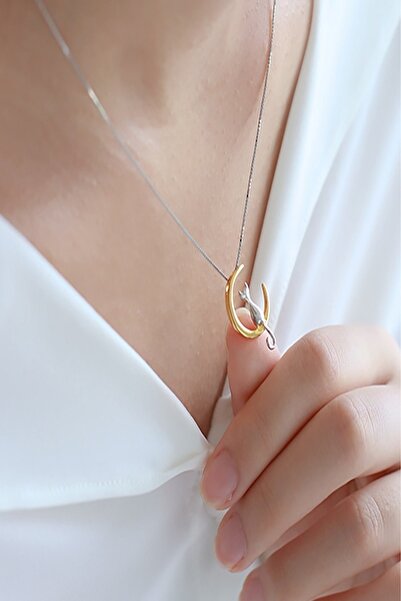 Lilith Kadın Şirin Kedi Kolye DFNTKKY-330