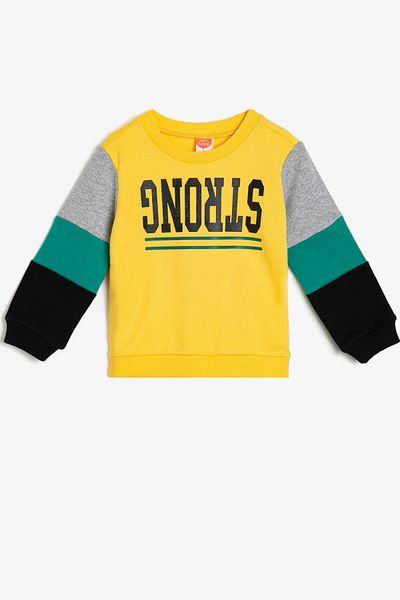 Koton Yellow Baby Boy Sweatshirt