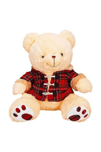 Sunman الدببة القطيفة في فستان منقوش 45 سم. - الدب القطيفة