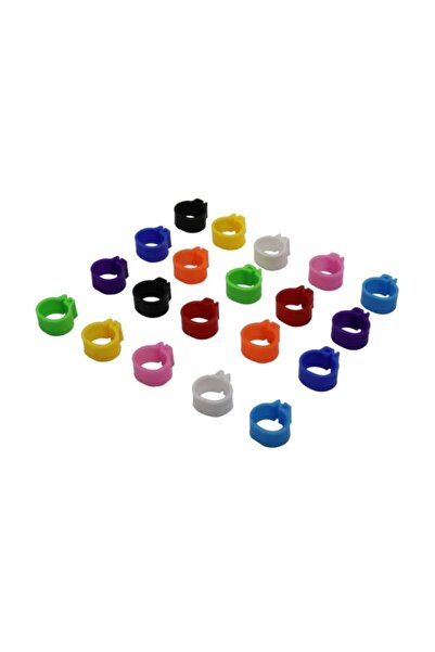 MUTLU TAVUKÇULUK 60 Adet Pakette Güvercin Ayak Klipsi Renk Seçenekli