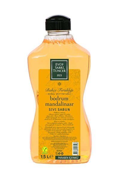 Eyüp Sabri Tuncer Bodrum Tangerine 1.5 Lt Liquid Soap with Natural Olive Oil