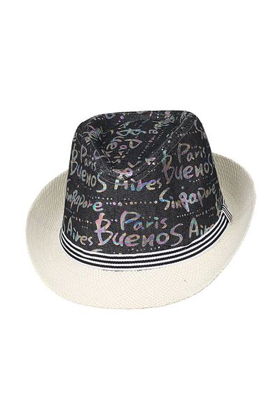 Kitti 6-12 Years Old Child Girl Straw Fotr Black Hat