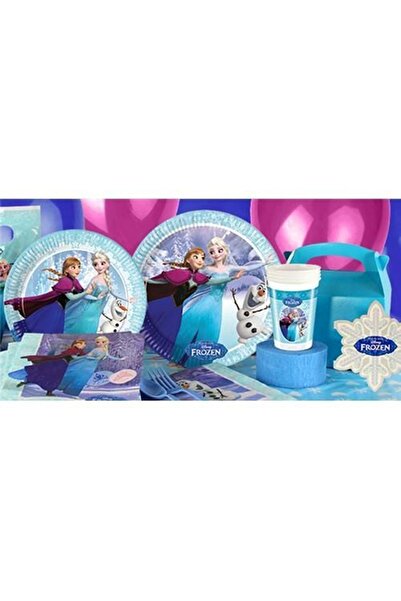 Happyland Partişöleni Karlar Ülkesi Frozen Doğum Günü Parti Seti 24 Kişilik