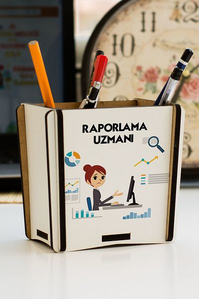 Hediyelen Reporting Expert Pen Holder